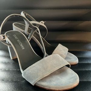 Stuart Weitzman blue suede shoes